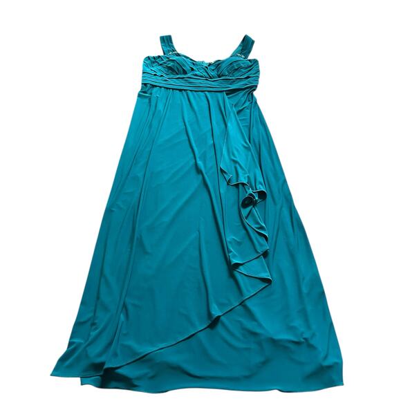 Beautiful Teal Plus Formal Evening Gown - Size 20W - Picture 13 of 15